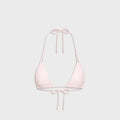 Frankies Bikinis x Paige Lorenze Ari Ribbed Triangle Bikini Top - Blushing