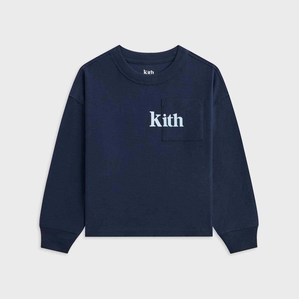 Kith Kids Long Sleeve Quinn Tee - Nocturnal