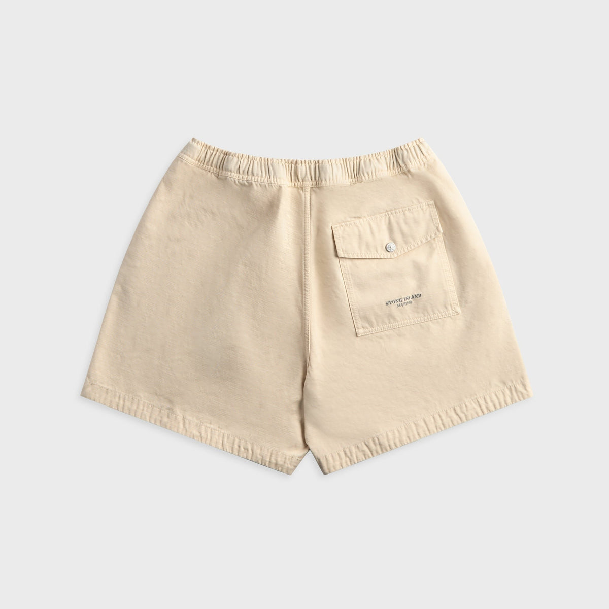 Stone Island Cotton Stretch Pull-On Shorts - Ivory