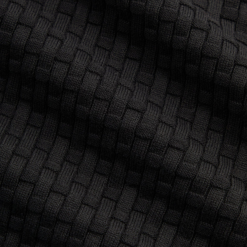 Kith Basket Weave Tilden Polo - Black