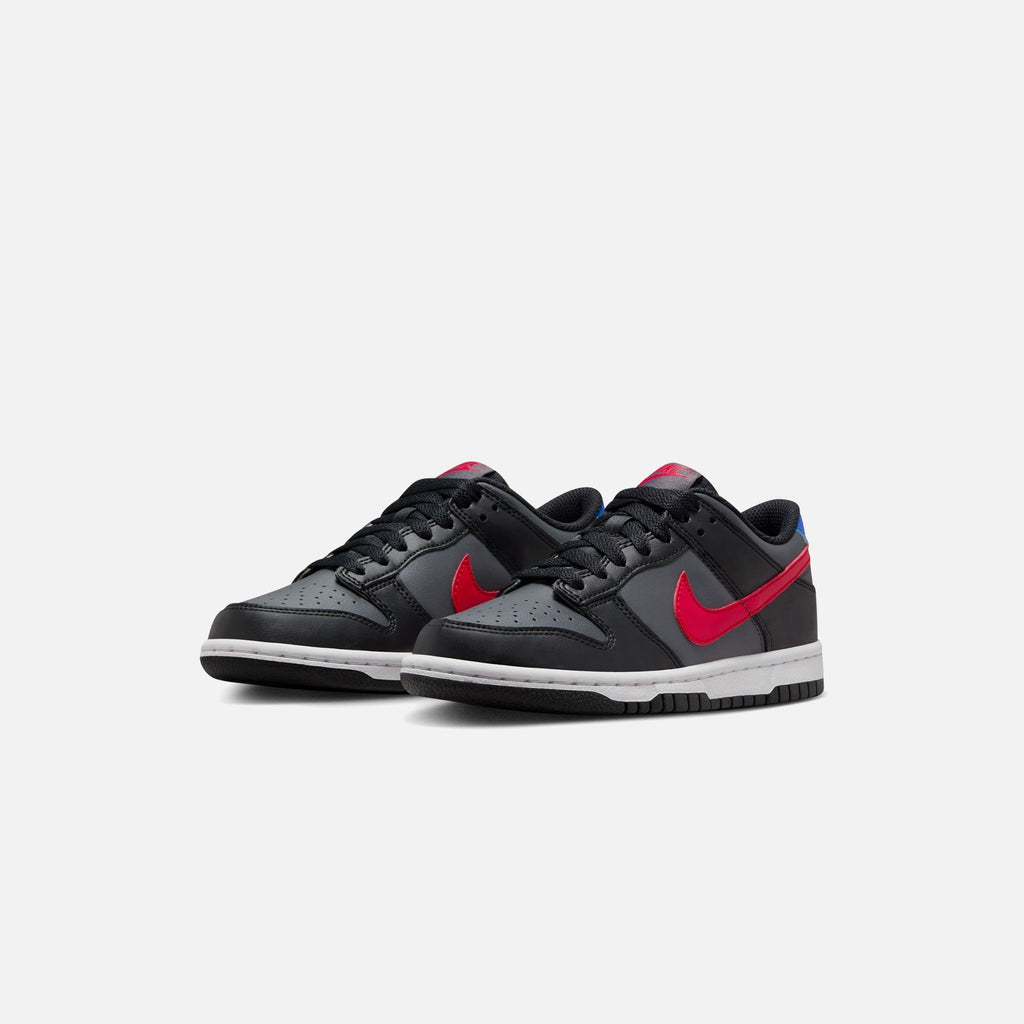 Nike GS Dunk Low - Black / University Red / White / Racer Blue