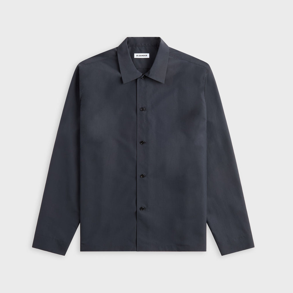 Jil Sander 238 Classic Button-Up Shirt - Black