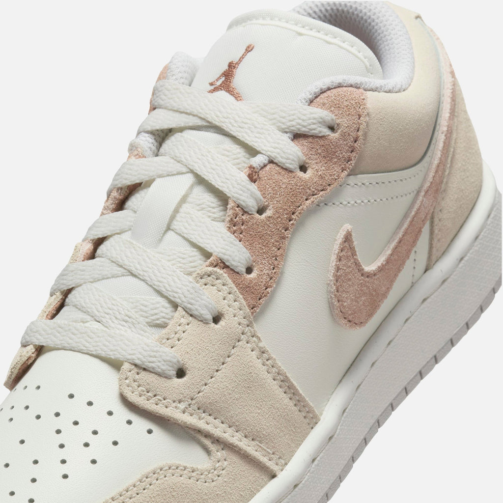 Nike GS Air Jordan 1 Low SE - Legend Light Brown / Archaeo Brown / Sail / Neutral Grey