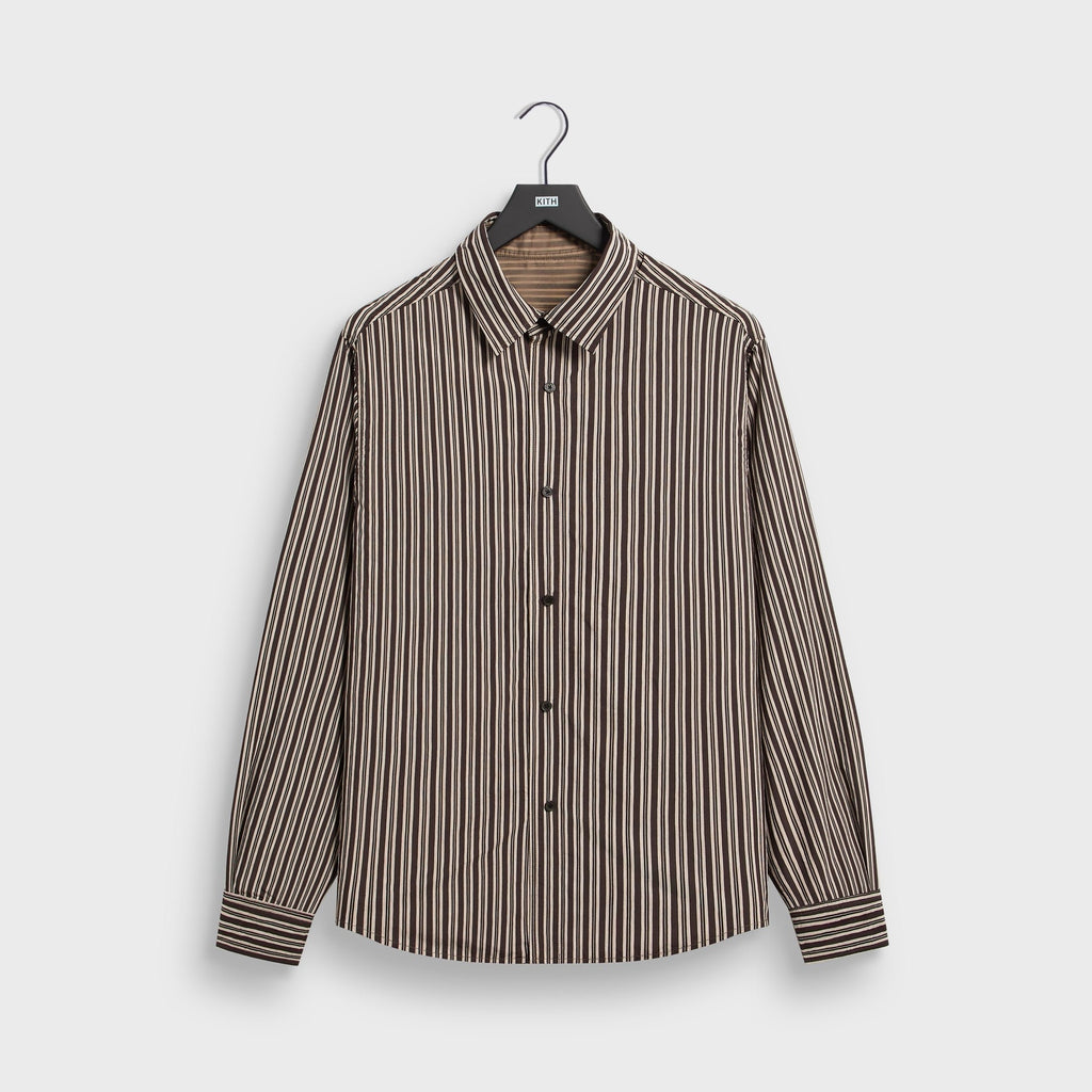 Kith Layered Stripe Georgie Shirt - Gobi