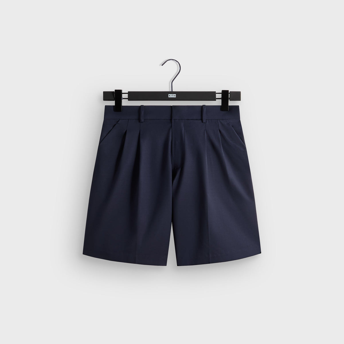 &Kin Tropical Wool Emrys Pleated Short - Nocturnal