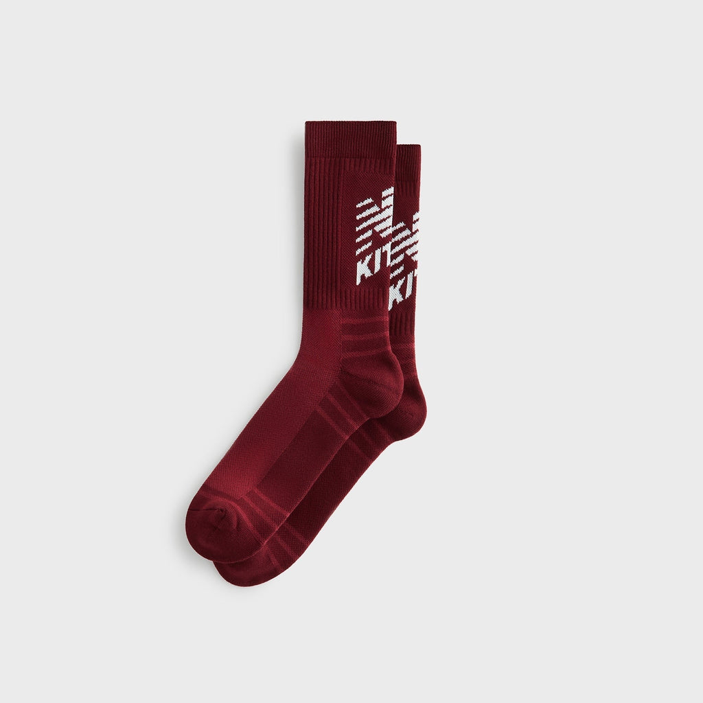 Kith & New Balance Big Logo Crew Socks - Biking Red