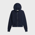 Entire Studios Slim Zip Up Hoodie - Salted Navy