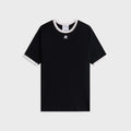 Courrèges Signature Contrast Tee - Black