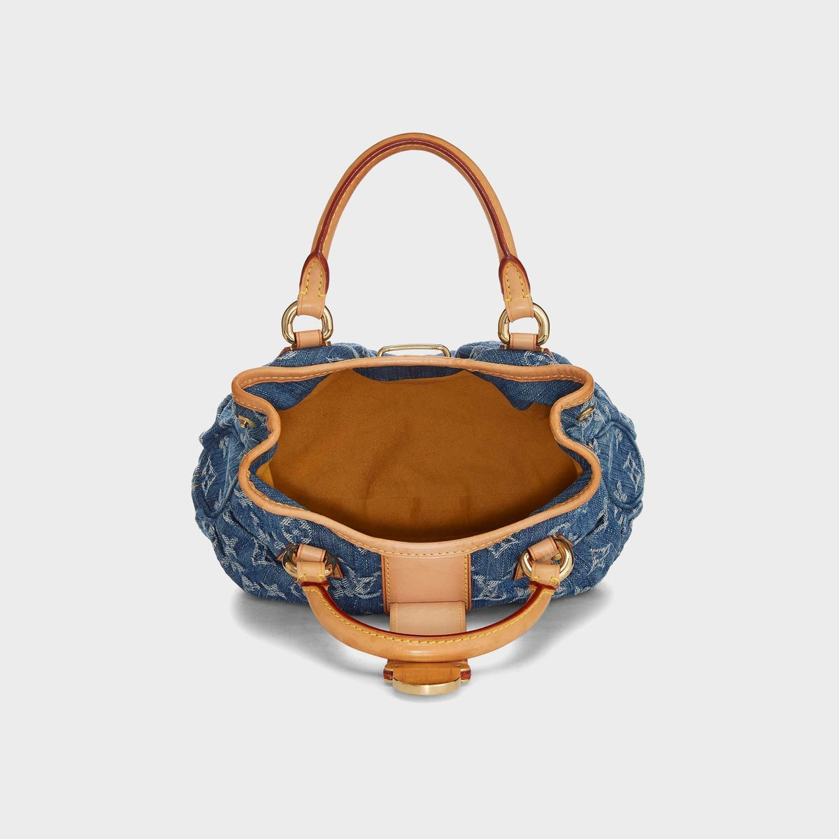 WGACA Louis Vuitton Monogram Denim Pleaty Handbag - Denim