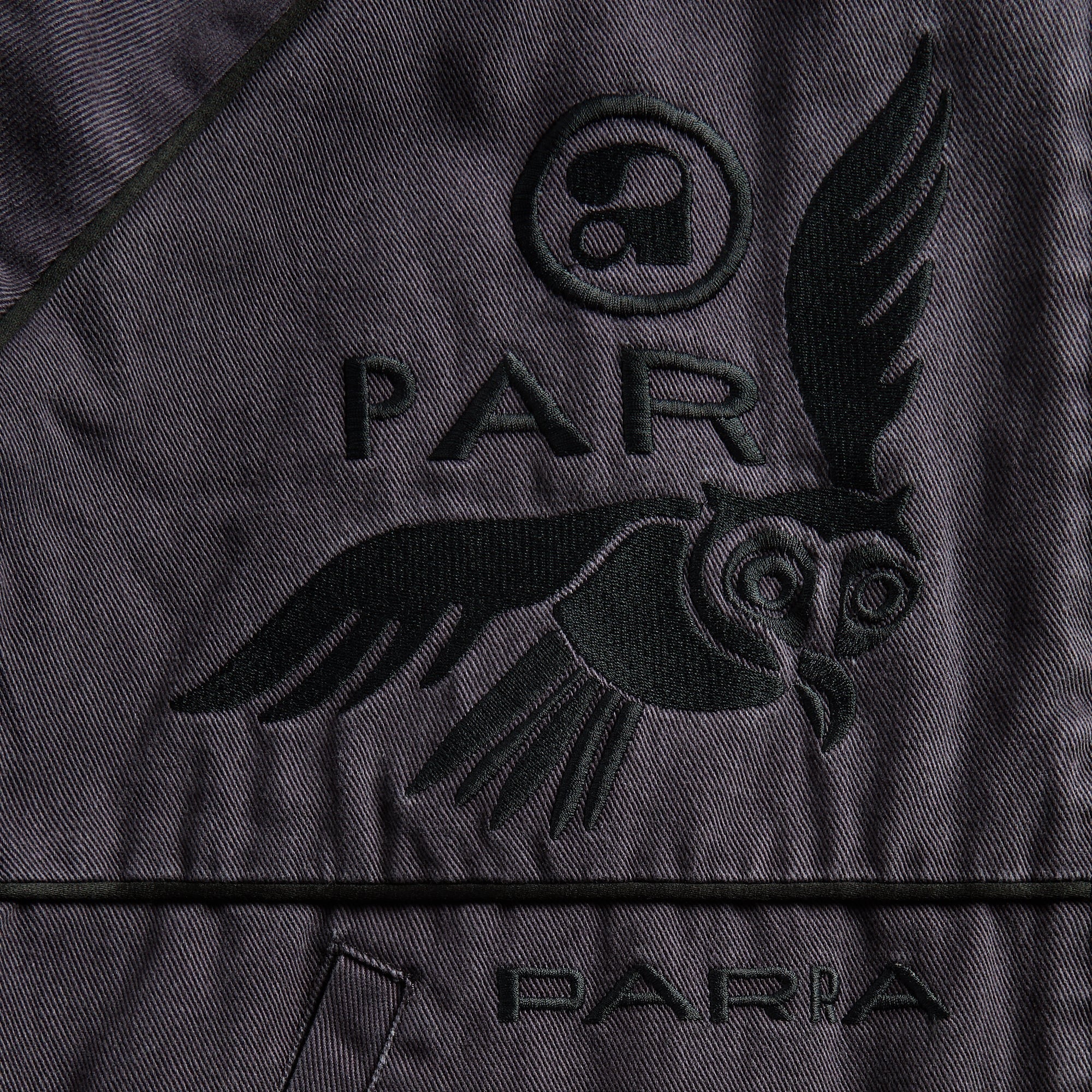 by Parra Owl Meets Rat Racing Jacket - Blue
