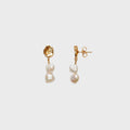 Anni Lu Pearly Drop Earrings Short - White