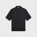 Auralee Super High Gauge Cotton Knit Polo - Dark Navy