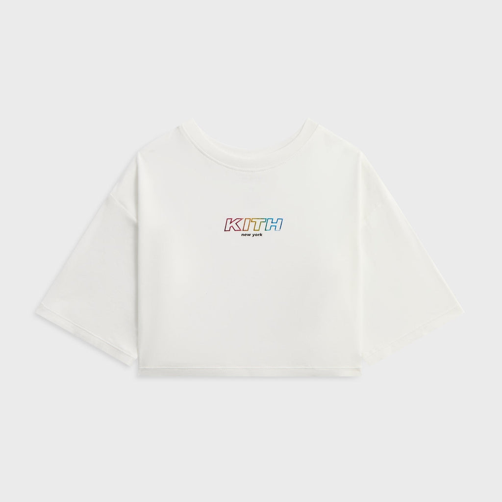 Kith Kids Fei Cropped Tee - White