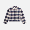 R13 Cropped Multipocket Overshirt - Eru Plaid