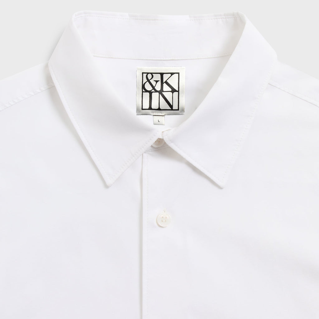 &Kin Poplin Georgie Shirt - White
