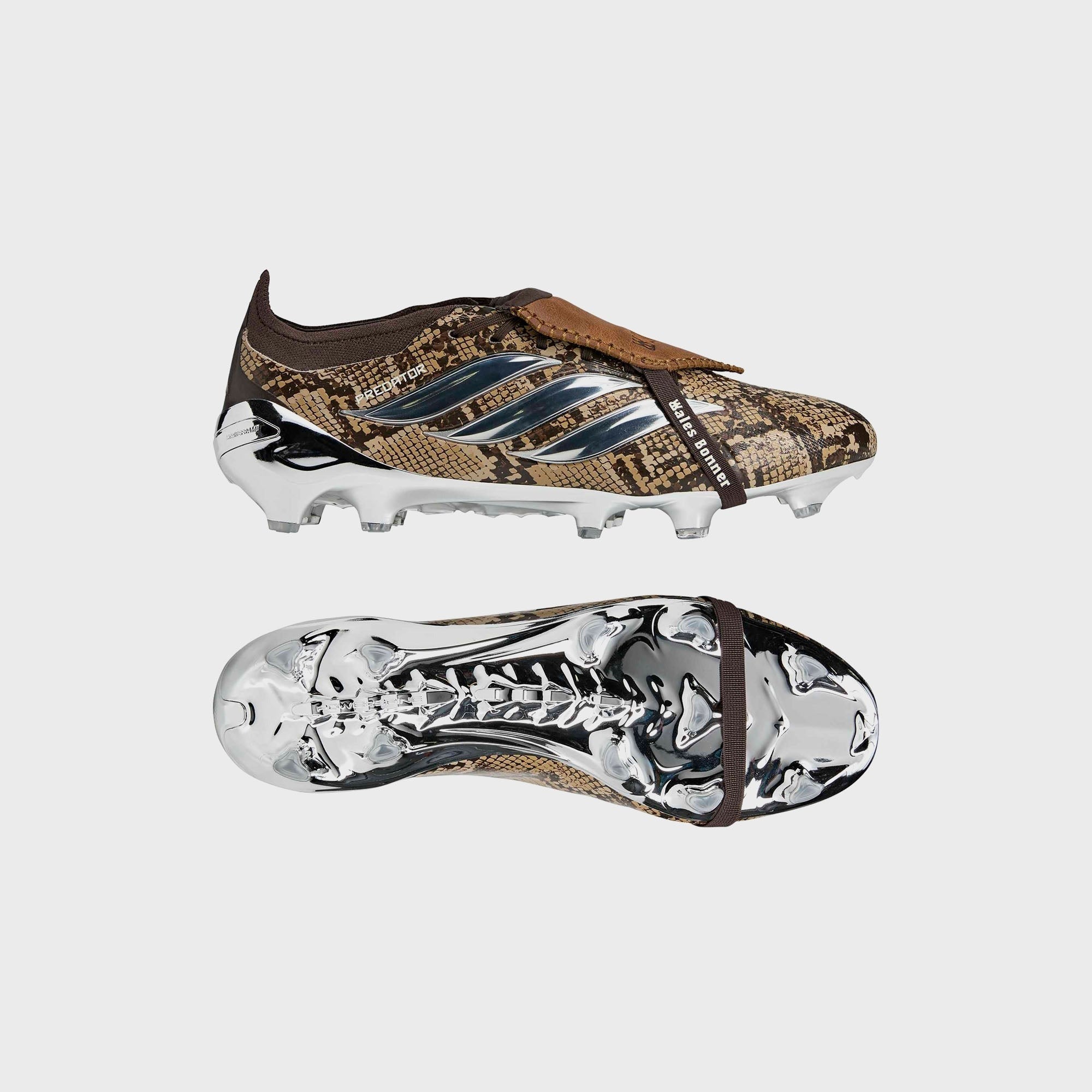 adidas x Wales Bonner Predator Elite FT FG - Linen Khaki / Silver Metallic / Wonder White