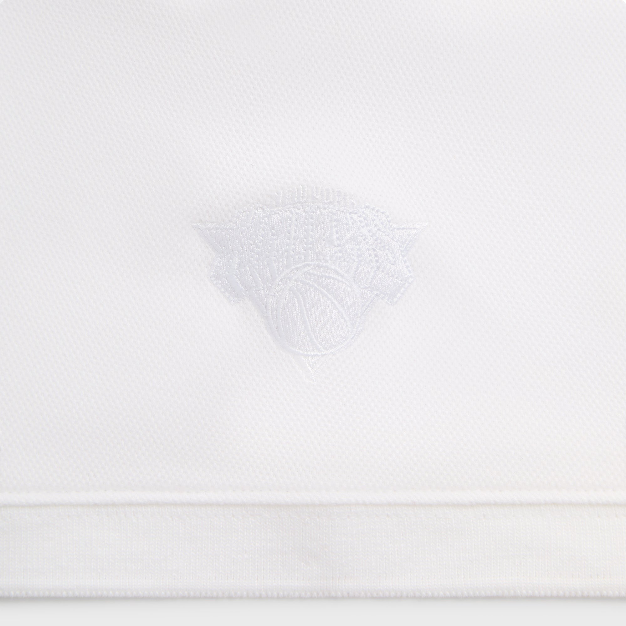 Kith for the New York Knicks Playoffs Ainslie Pique Polo - White