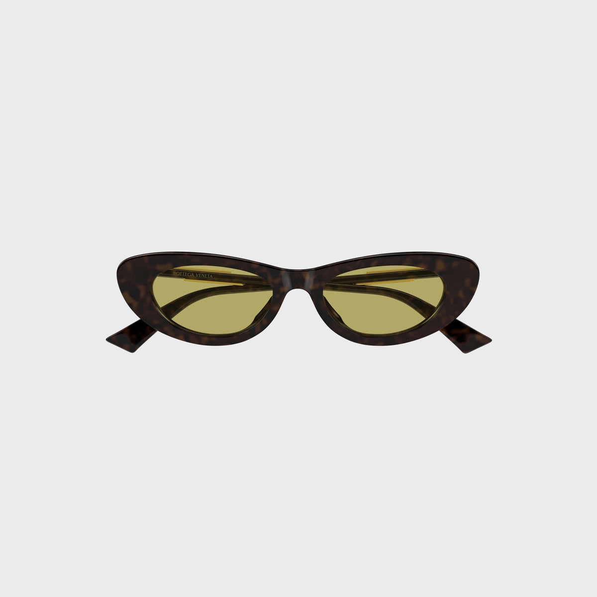 Bottega Veneta Snap Cat-Eye Sunglasses - Havana / Yellow