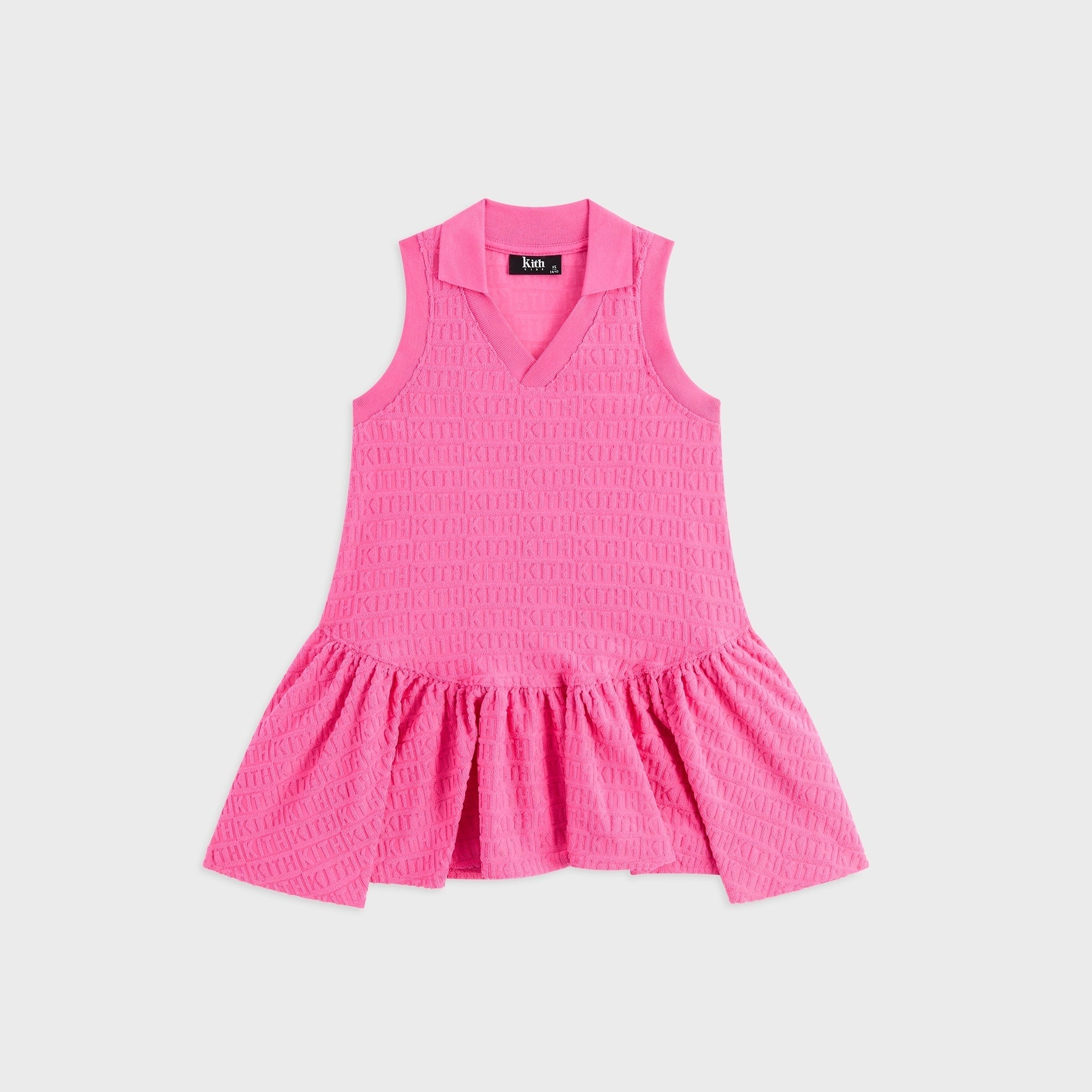 Kith Kids Textured Monogram Adira Dress - Electra