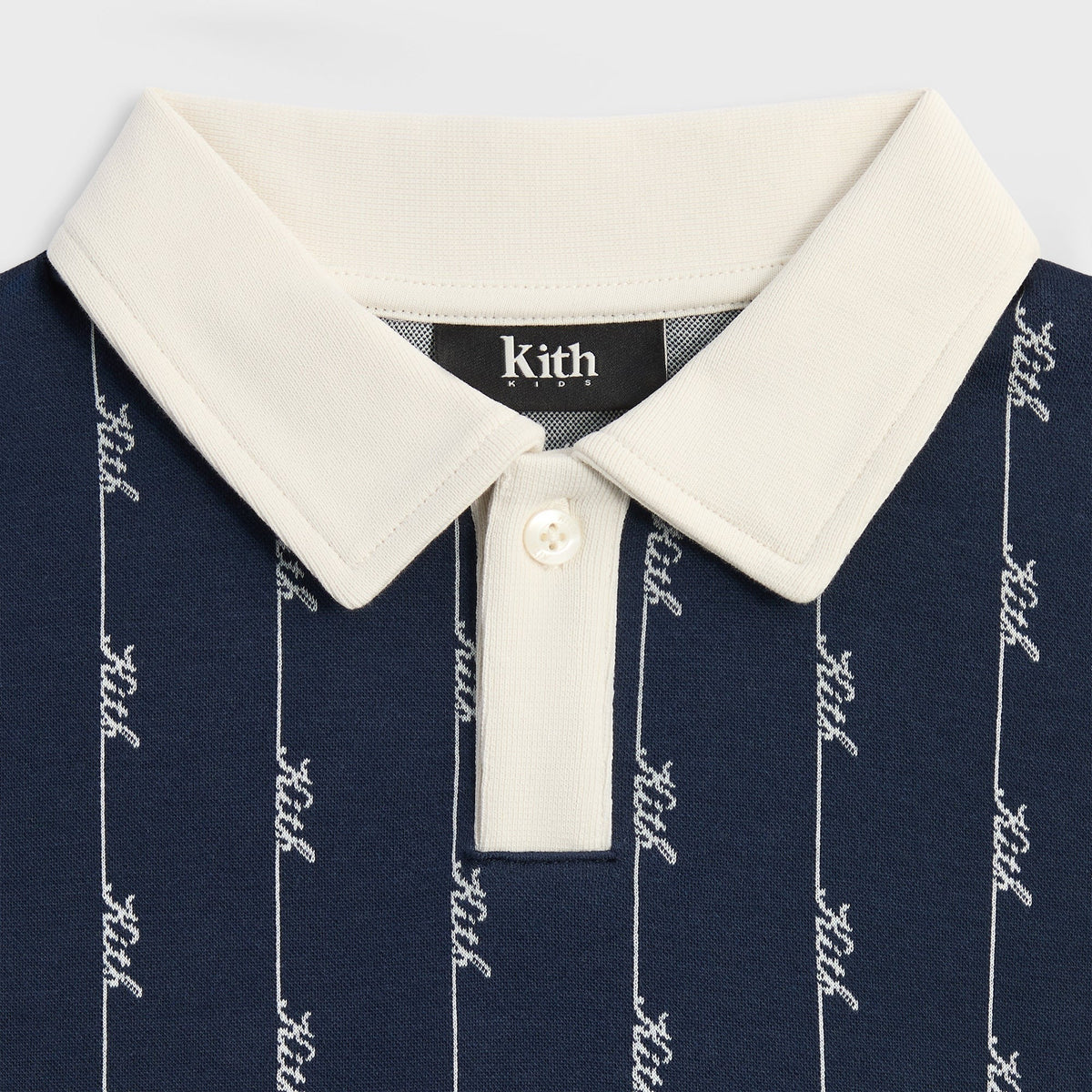 Kith Kids Script Knit Tilden Polo - Nocturnal