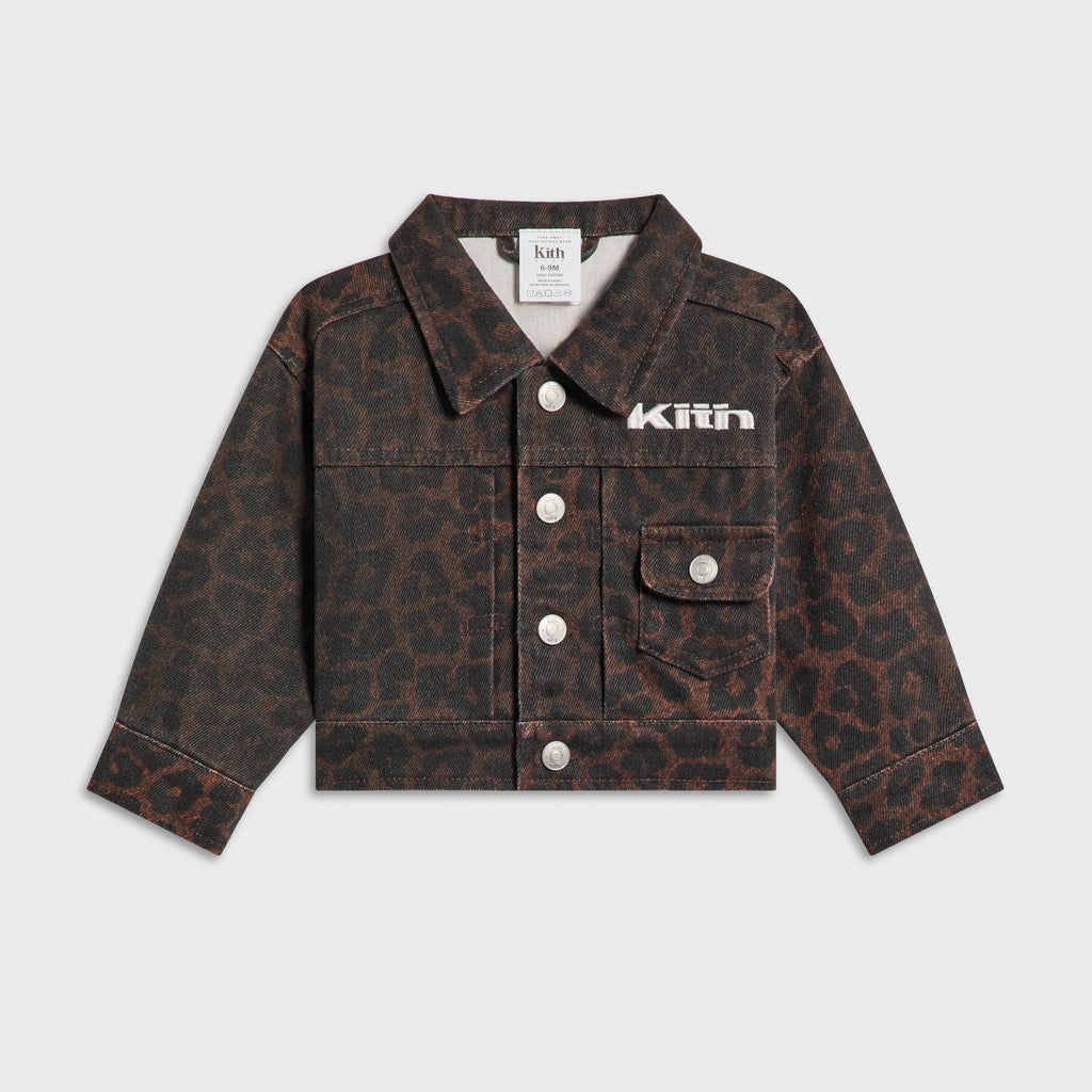 Kith Baby Leopard Alonzo Denim Jacket - Incognito - PH