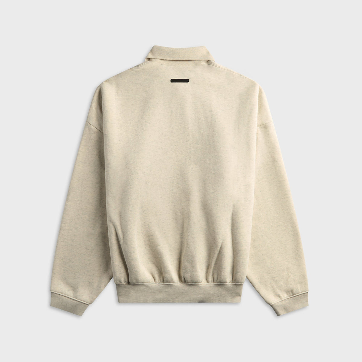 Essentials Signature 90s Polo Sweatshirt - Oatmeal Heather / Light Heather
