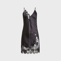 Fleur du Mal Juliet Lace Applique Mini Slip - Black