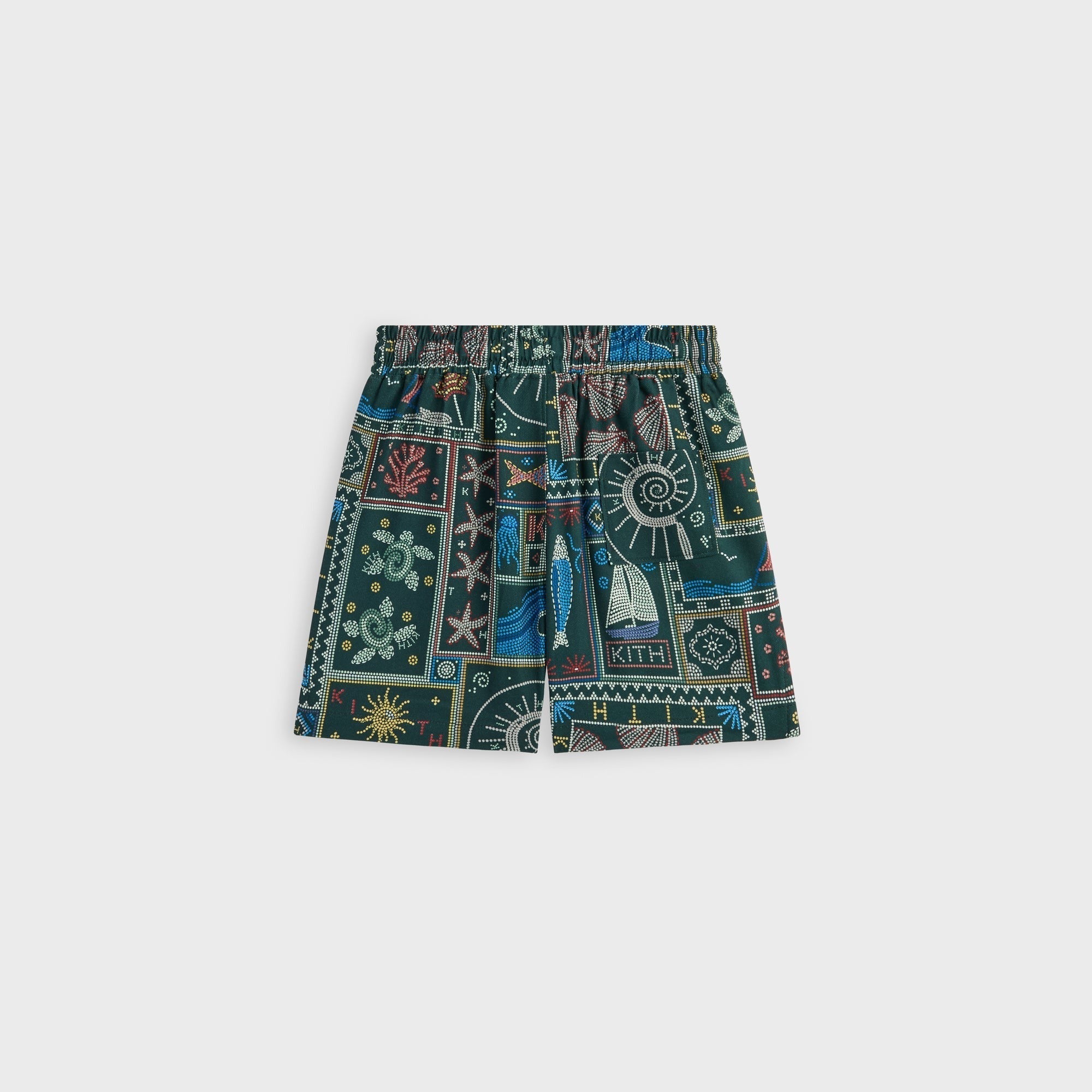 Kith Kids Beach Tile Thompson Camp Short - Stadium
