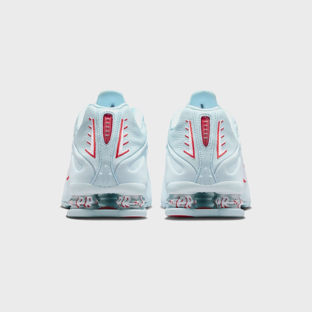 Nike Shox R4 - Glacier Blue / White / University Red / Metallic Silver