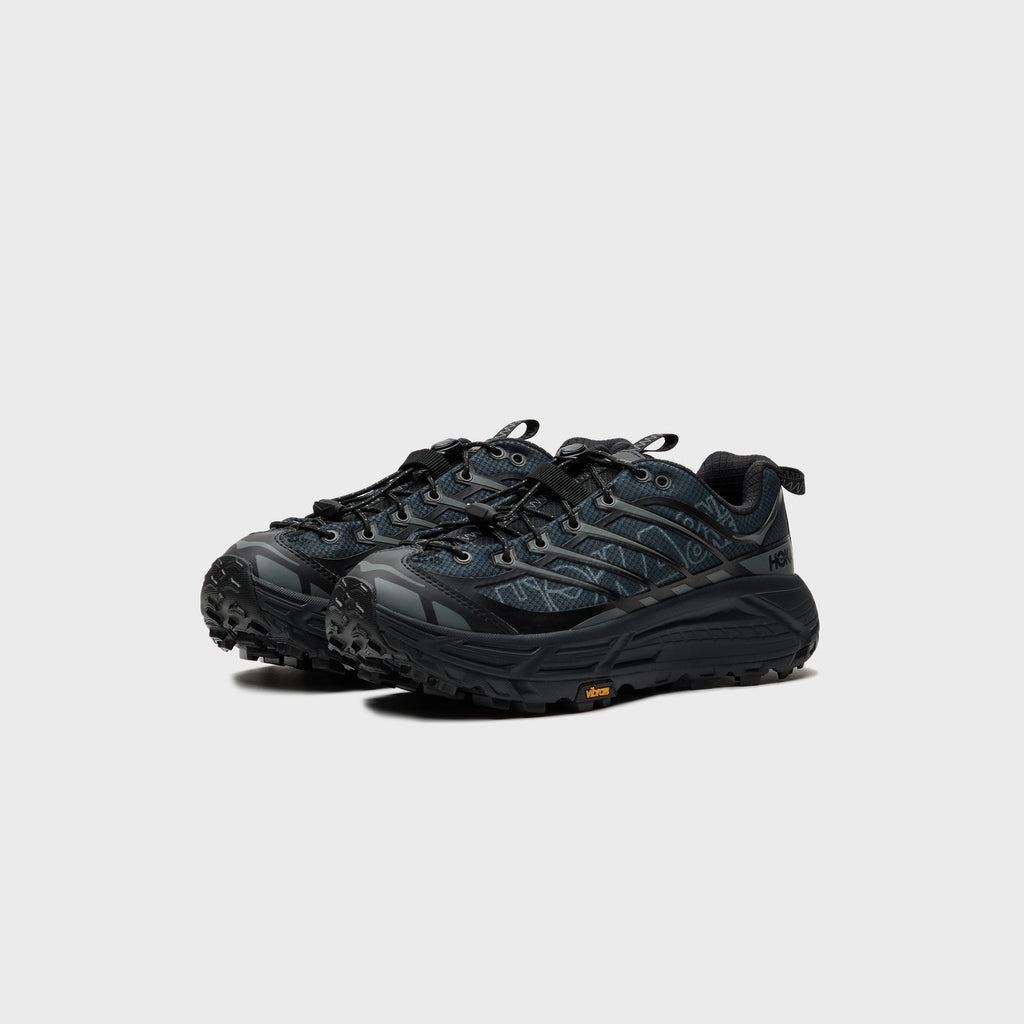 HOKA U Mafate Three2 Wordmark - Black / Outer Orbit
