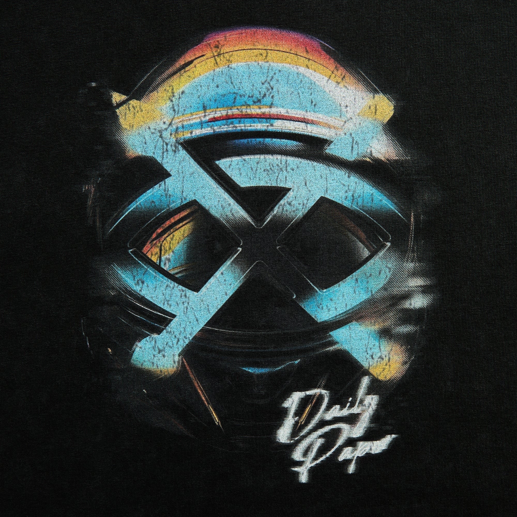 Daily Paper Shield Helmet Short Sleeve Tee - Washed Black