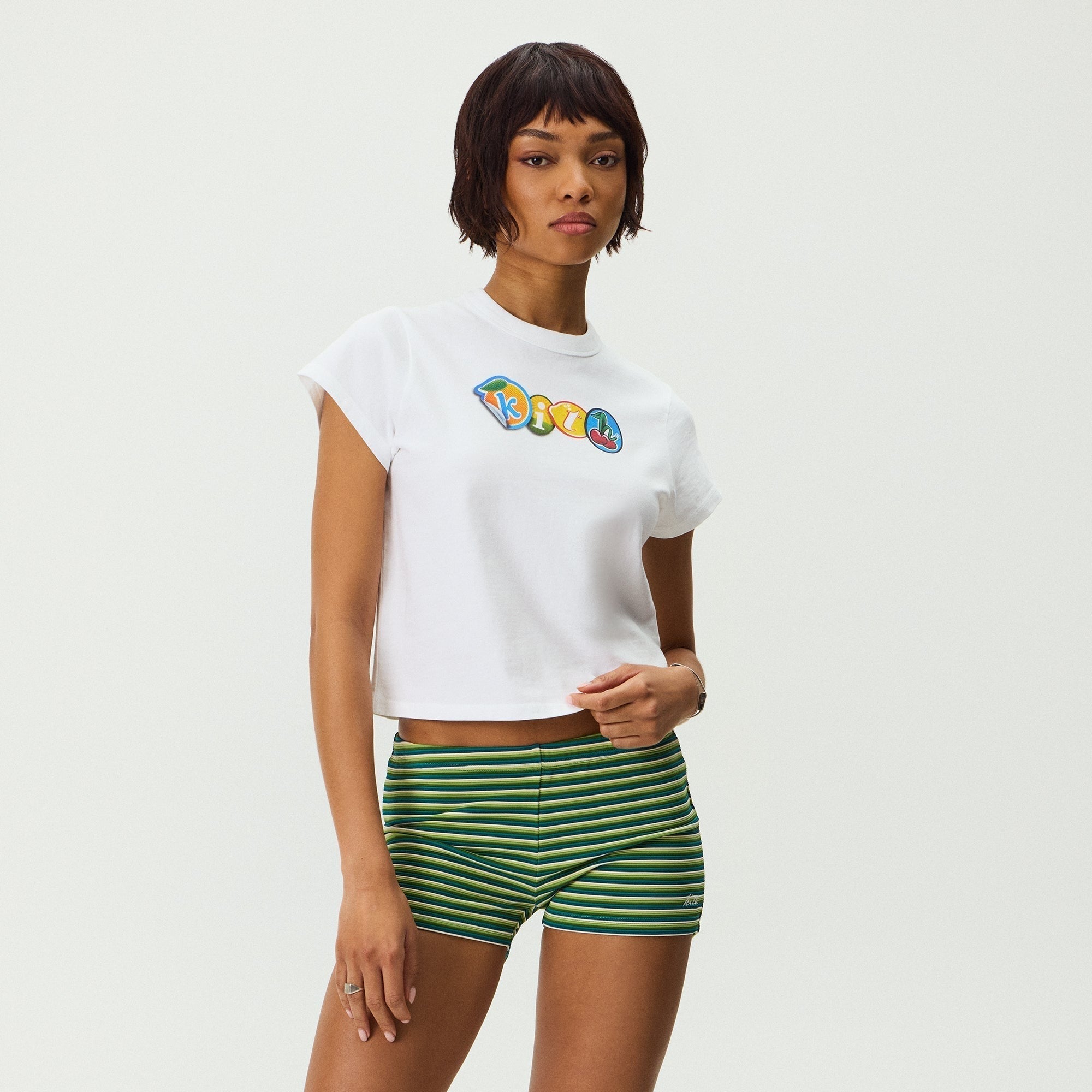 Kith Women Mulberry Vintage Sticker Tee - White