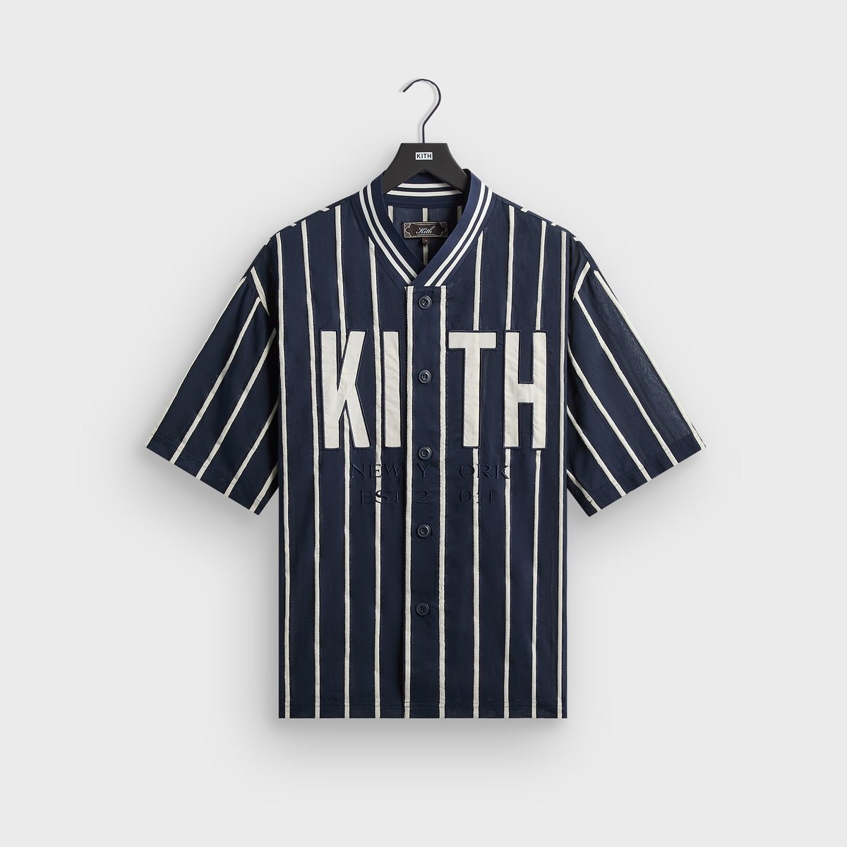 Kith Silk Linen Chenille Stripe Pacey Shirt - Nocturnal