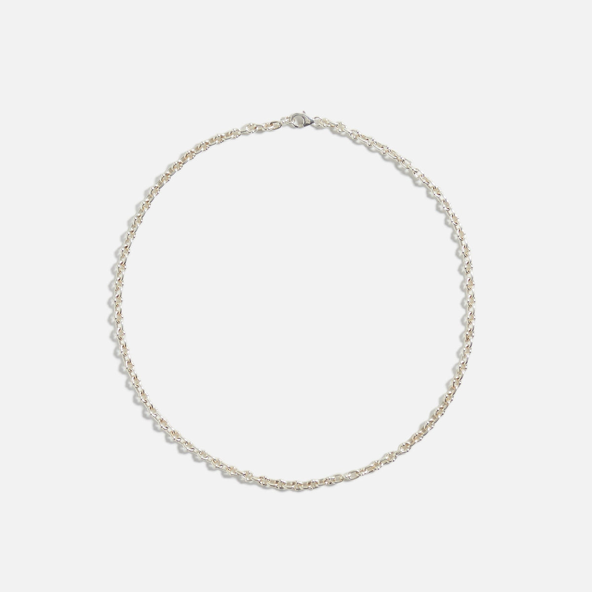 Greg Yuna Thin Umlaut Link Necklace - Silver