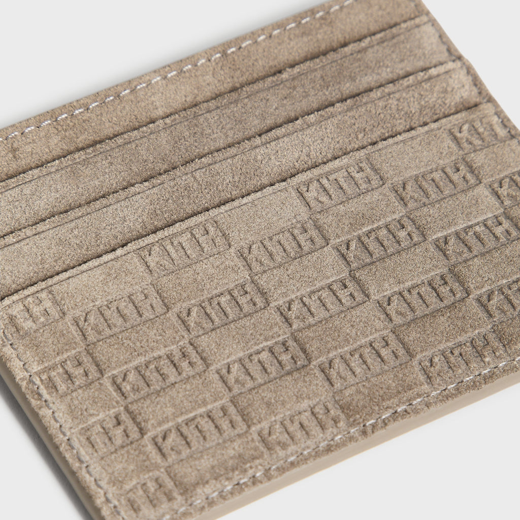 Kith Monogram Suede Cardholder - Java
