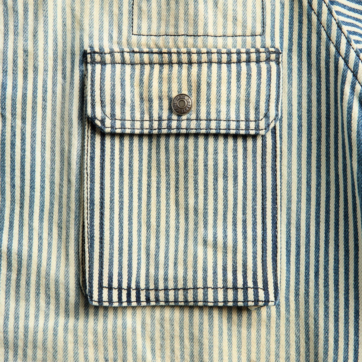 Coût De La Liberté Alfred Work Wear Cargo Pocket Denim Jacket - Oil Ship Rig