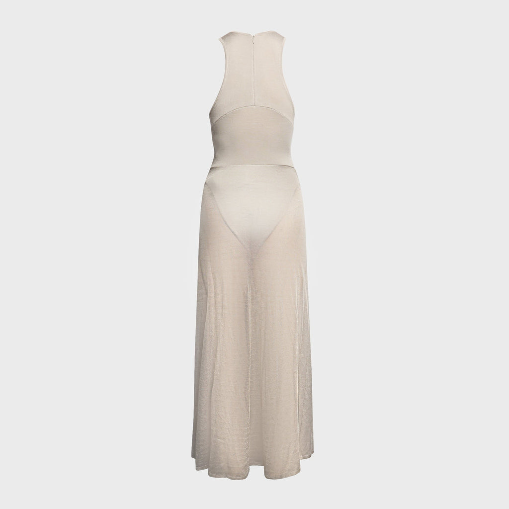 Isa Boulder Cowl Maxi Dress - Ash