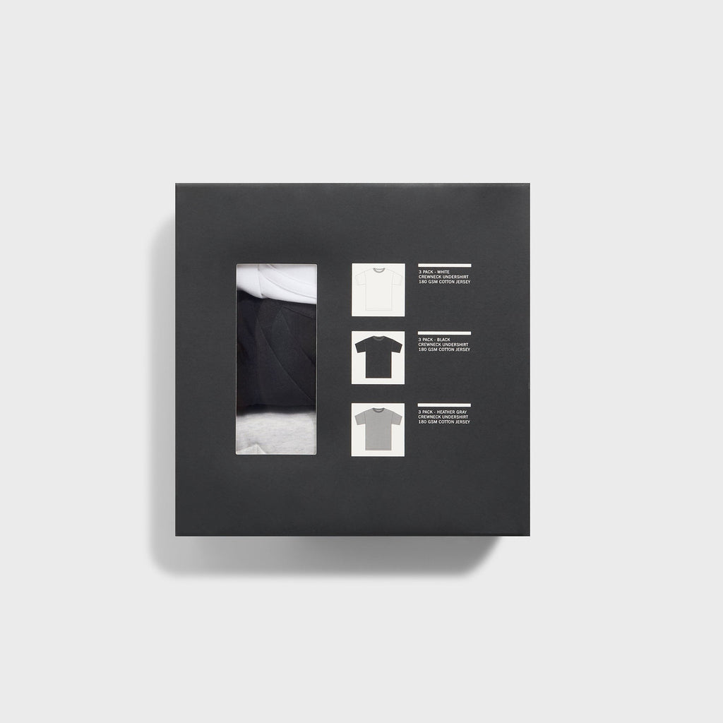 Kith 3-Pack Undershirt - White / Heather Grey / Black