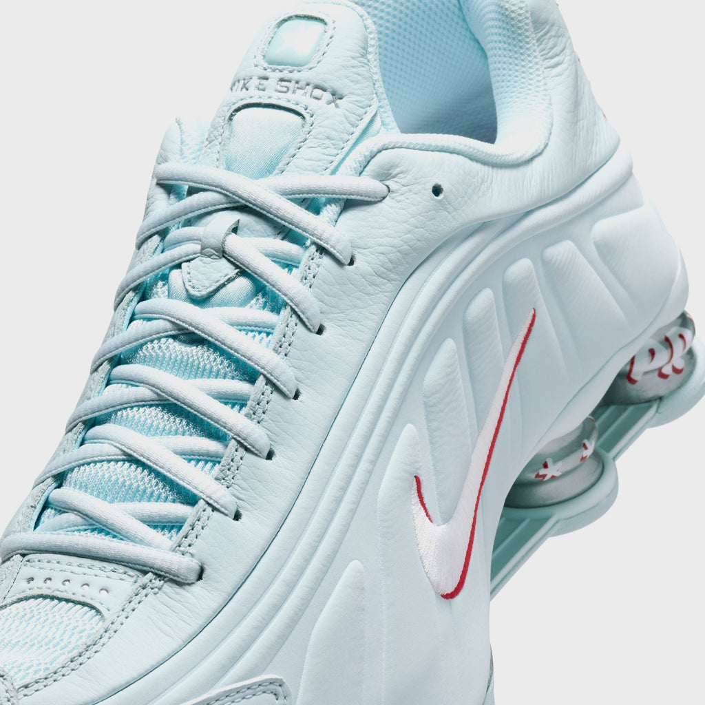 Nike Shox R4 - Glacier Blue / White / University Red / Metallic Silver