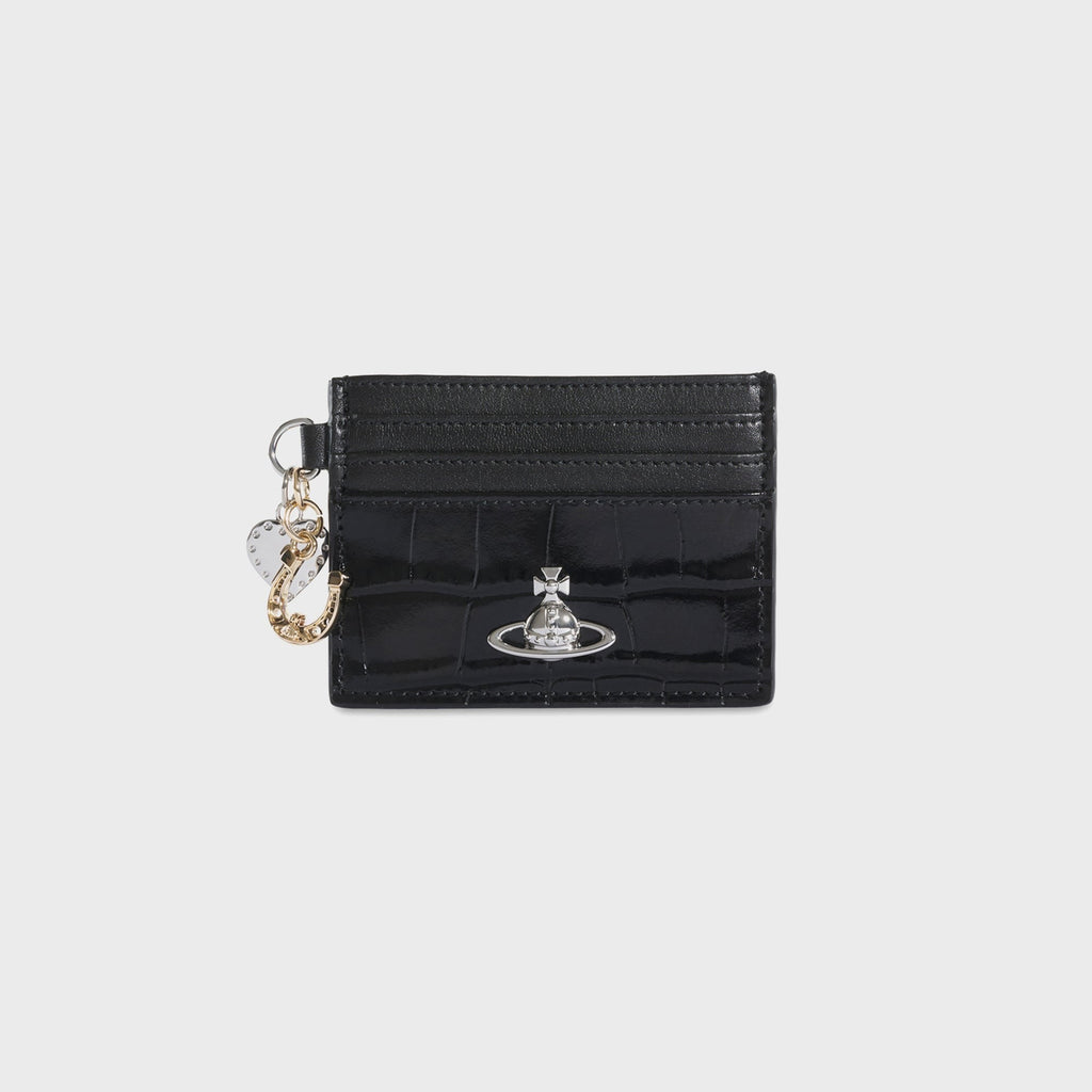 Vivienne Westwood Card Holder With Charms - Black