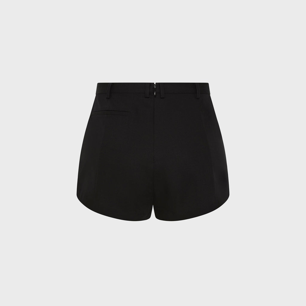 St. Agni Wool Tailored Mini Short - Black