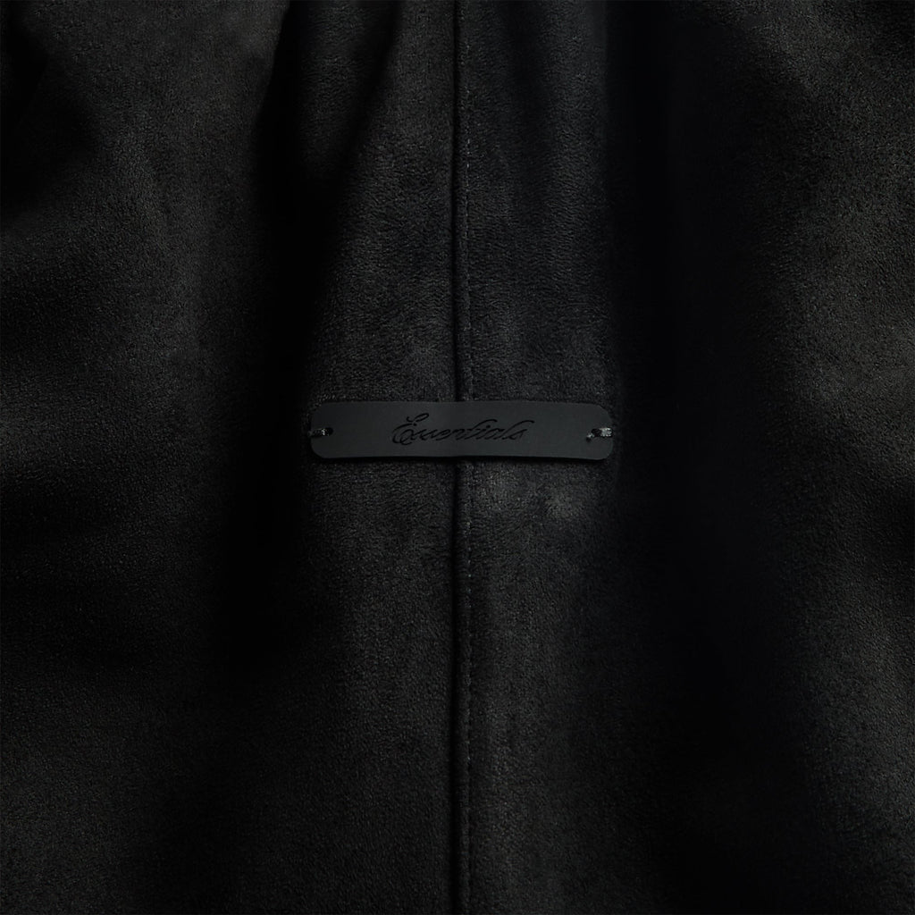 Essentials Suede Fleece Signature Relaxed Short - Vintage Black
