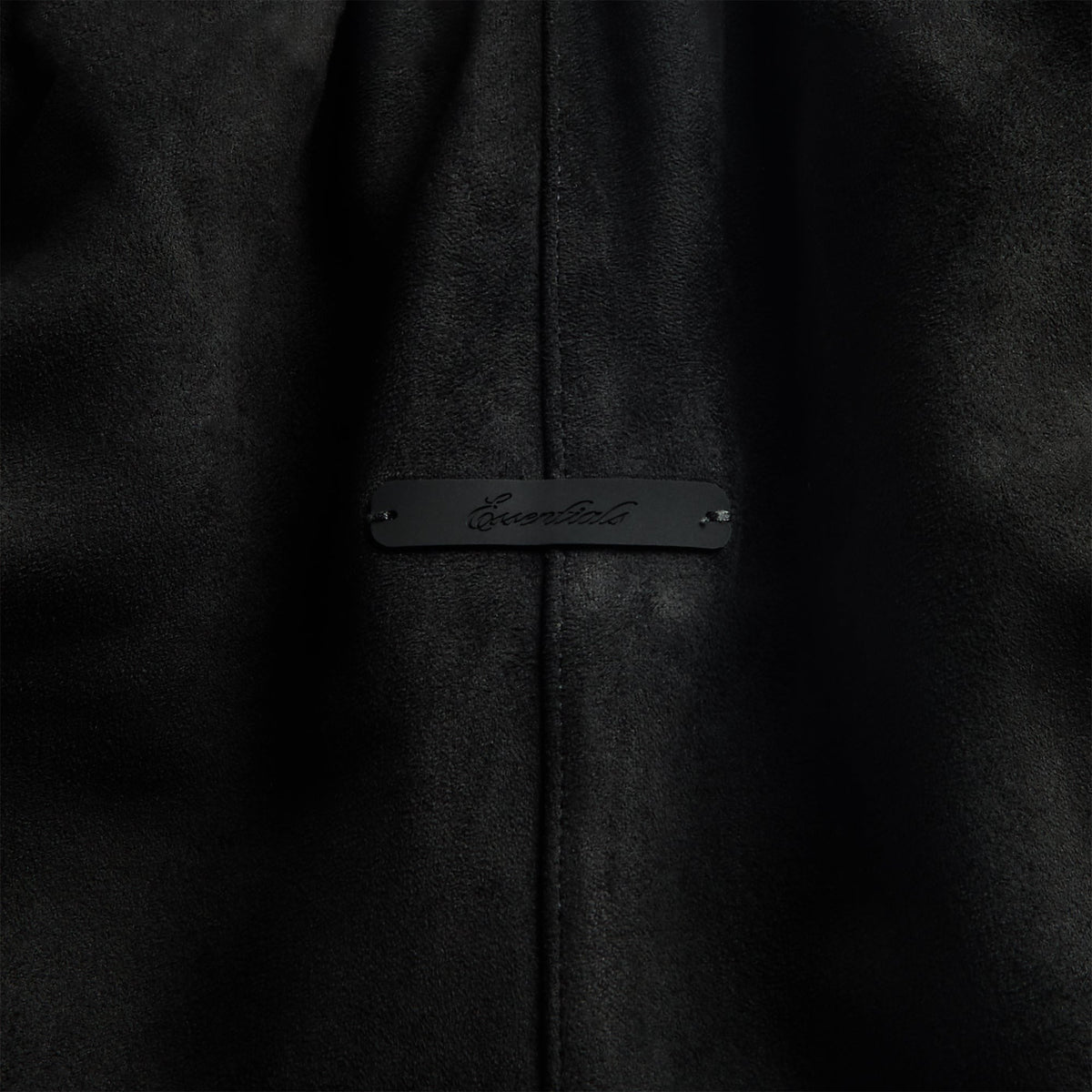 Essentials Suede Fleece Signature Relaxed Short - Vintage Black