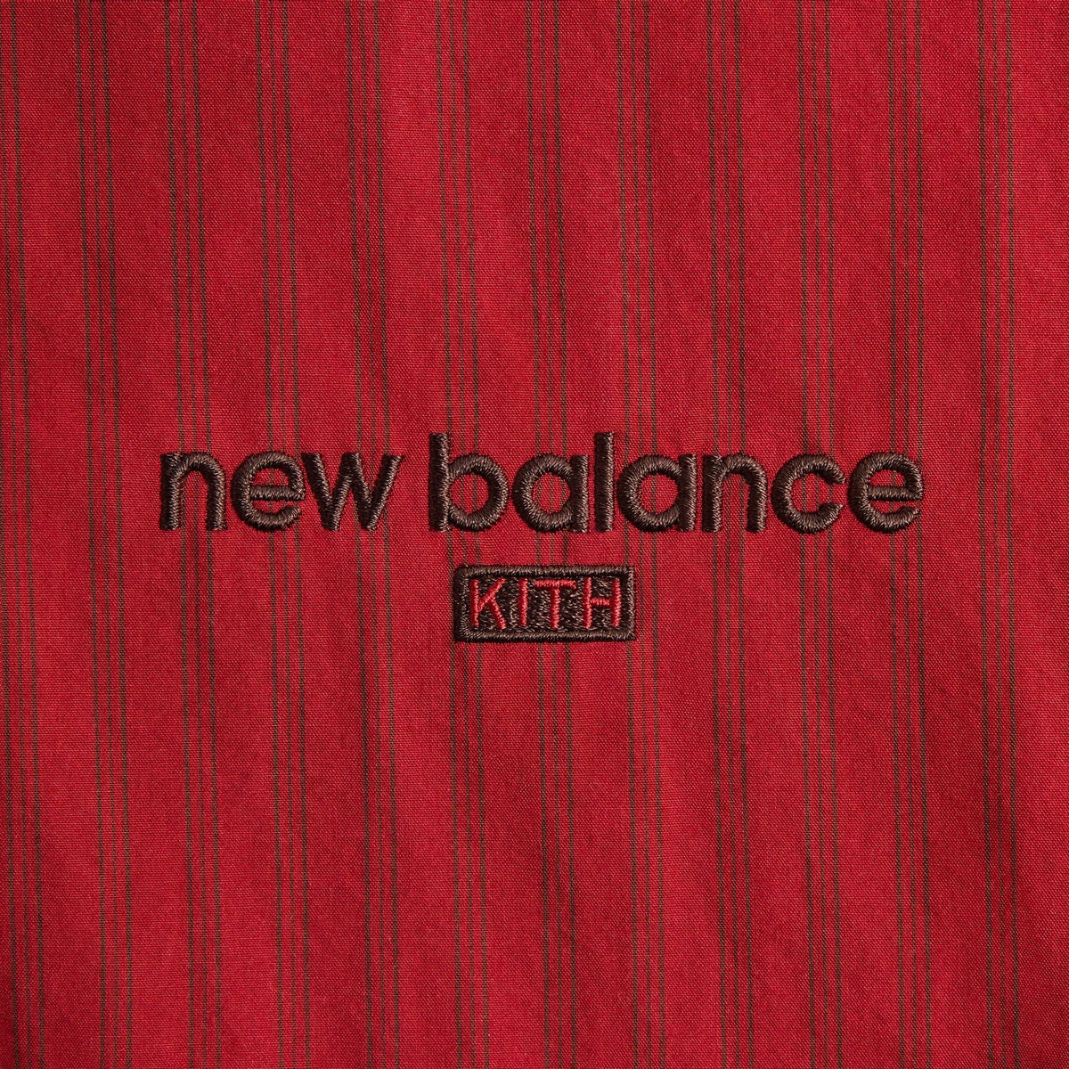Kith & New Balance Poplin Mix Madison V Jacket - Biking Red
