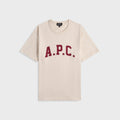 A.P.C. Marcus Tee - Ecru Chine / Rouge