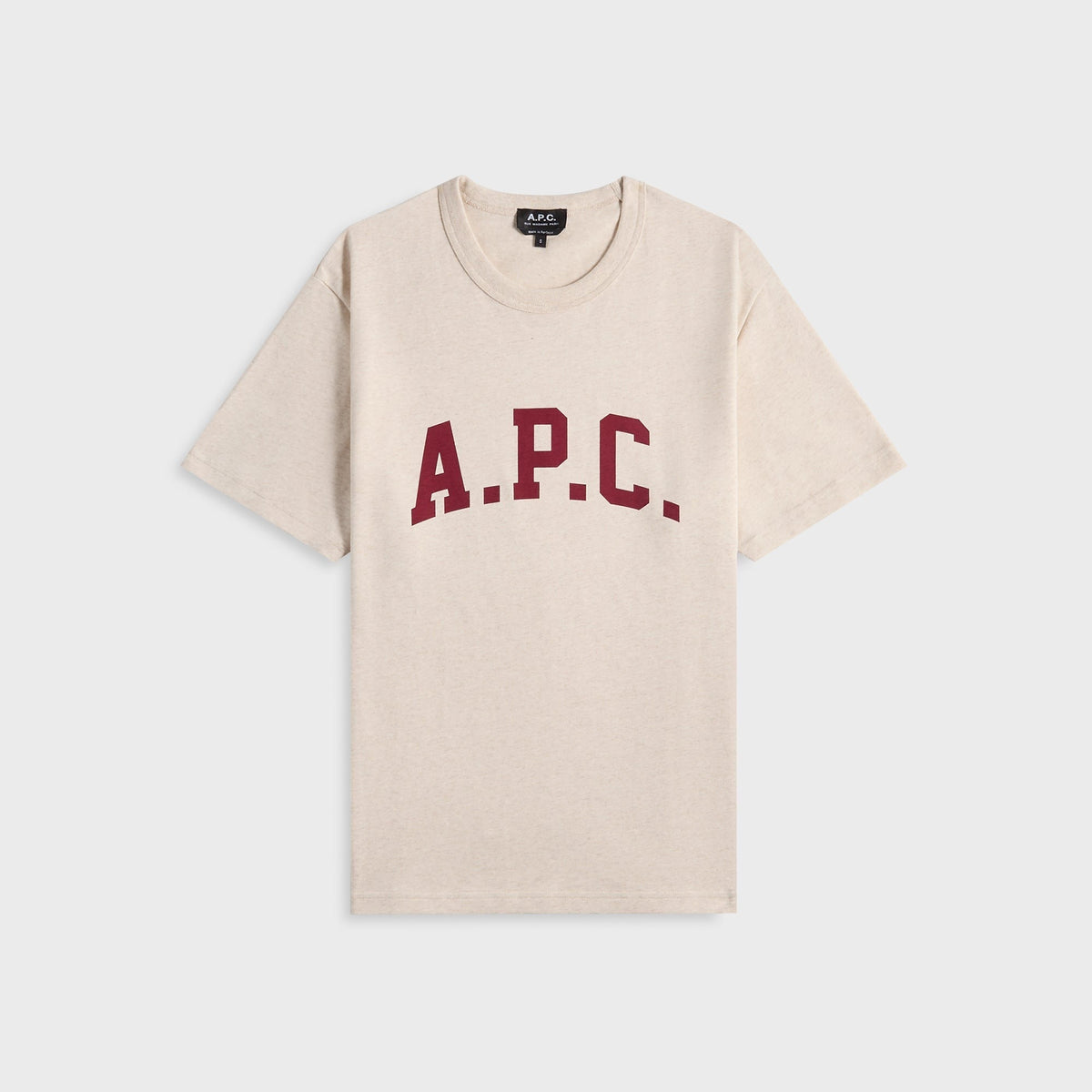 A.P.C. Marcus Tee - Ecru Chine / Rouge