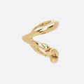 Faris Lava Dua Single Earring - Gold