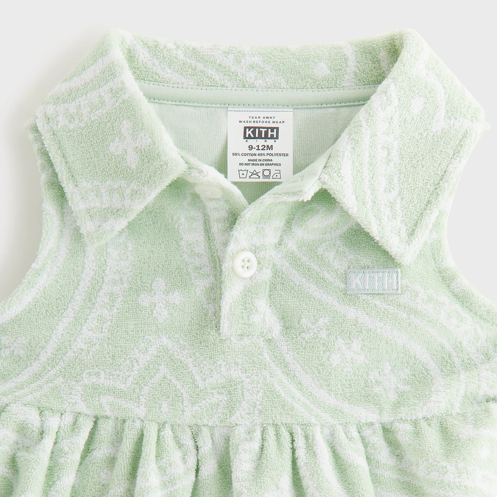 Kith Baby Paisley Jacquard Polo Dress - Tidal