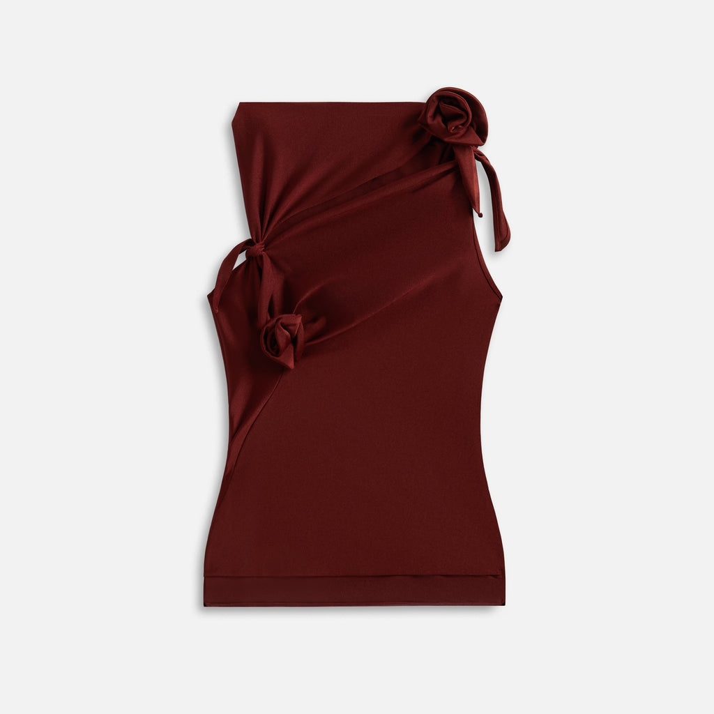 Coperni Asymmetric Flower Top - Red