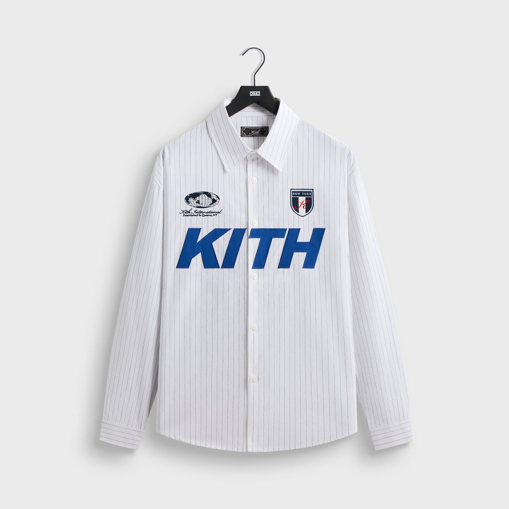Kith Pinstripe Cotton Tamlin Buttondown Shirt - White